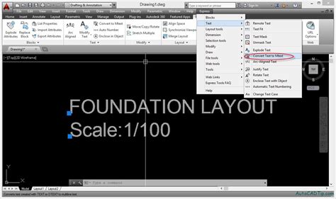 How to convert Text to Mtext in AutoCAD 2014?