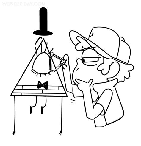 Dibujos De Bill Cipher Para Colorear Gravity Falls