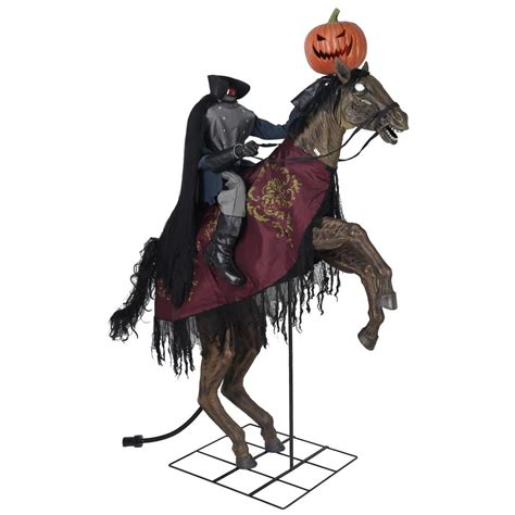 The vengeful spirit of the headless horseman of sleepy hollow. Halloween Headless Horseman 7.5 ft. Motion Sensor ...