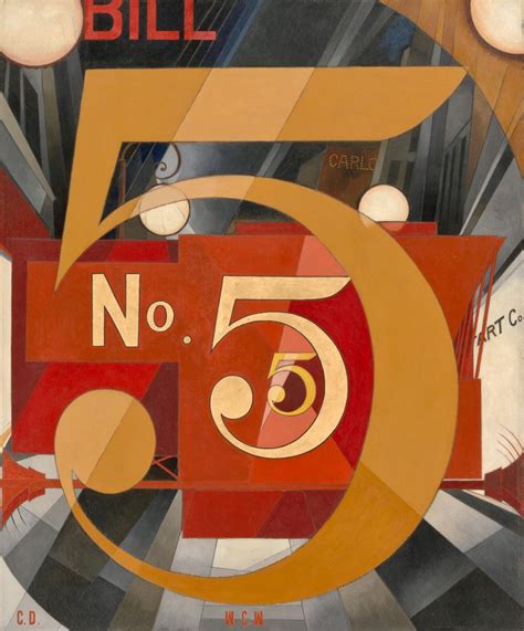 I Saw The Figure 5 In Gold By Charles Demuth 1928 Ciel Bleu Media
