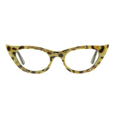 Winged Cat Eye Glasses Frame Leopard Joiuss™