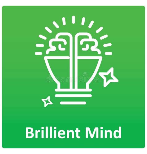Brilliant Mind Isolated Vector Icon That Can Easily Modified Or Edit