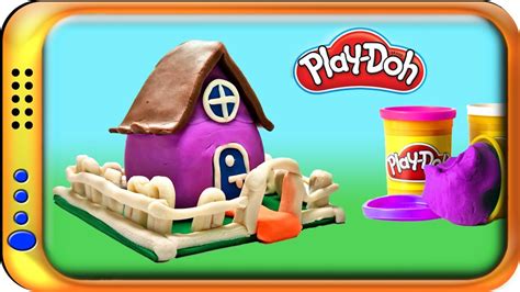 Play Doh House Making 🏠 Learn Colors With Clay Modelling Toys Easy