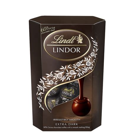 Lindt瑞士莲软心黑巧克力200g意大利进口珍选美食天下