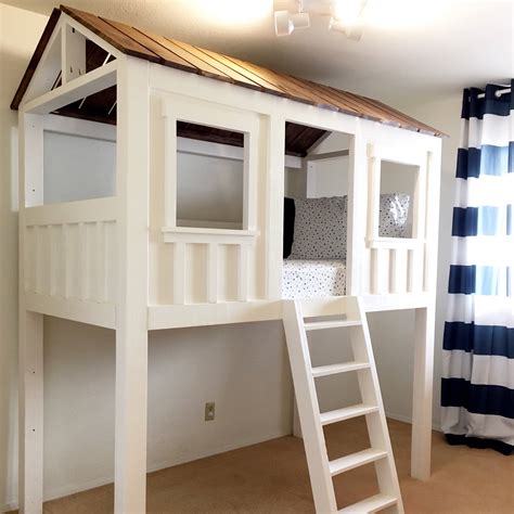 Ana White Loft Cabin Bed Diy Projects