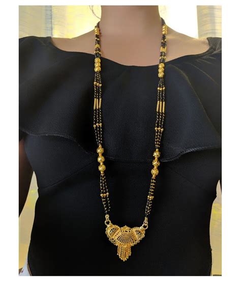 Digital Jewellery Womens Pride Gold Plated Mangalsutra Necklace 37