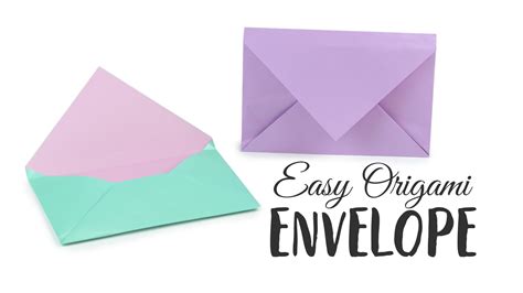 Diy Origami Easy Super Easy Origami Envelope Tutorial Diy Paper Kawaii