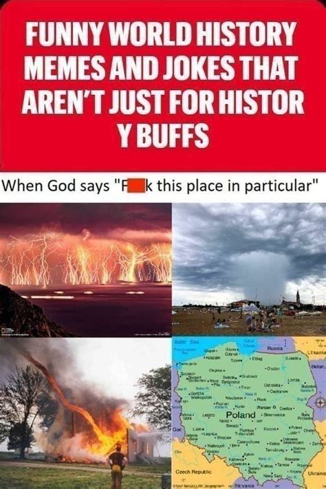 Four Different Pictures With The Words Funny World History Memes And