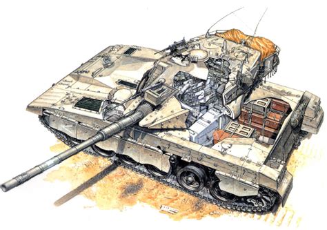Внутри израильского танка Merkava Пикабу