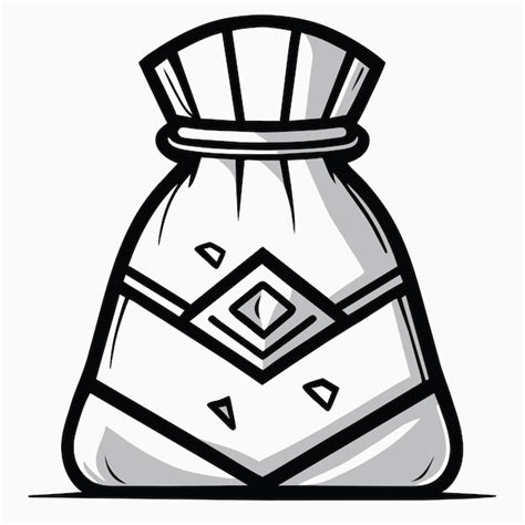 Premium Vector Salt Bag Doodle Vector Illustration
