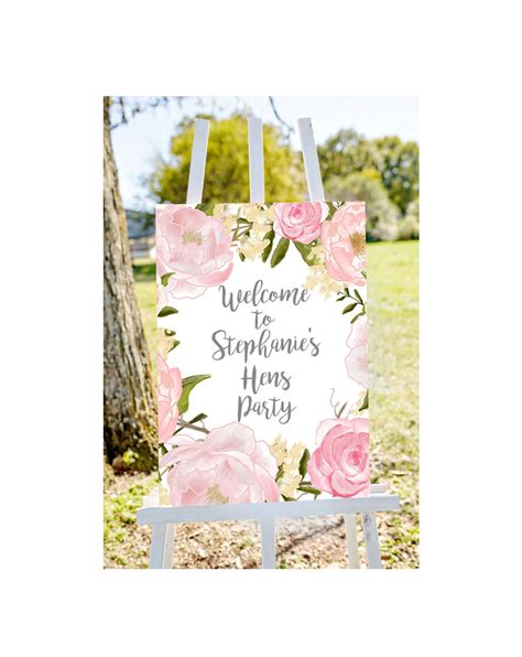 Hens Party Welcome Sign Welcome To Hen Party Hen Party