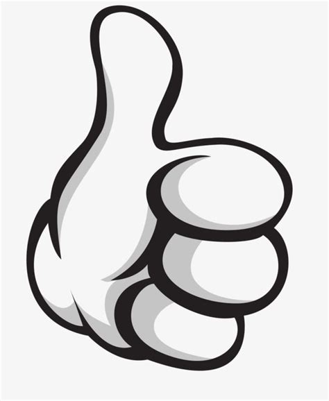 Thumbs Up Emoji Clipart Hd PNG Hand Drawn Vector Thumbs Up Thumb