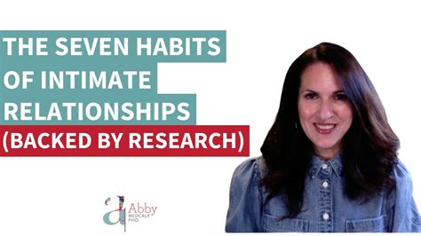 The Seven Habits Of Intimate Relationships Backed By Research YouTube