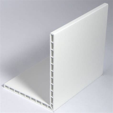 White Plastic Upvc Pvc Rigid 100mm X 80mm Corner 90° Degree Angle 1 X 2