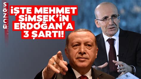 Mehmet Şimşek Erdoğan dan Bu 3 Şeyi İstedi Şeref Oğuz Sözcü TV de
