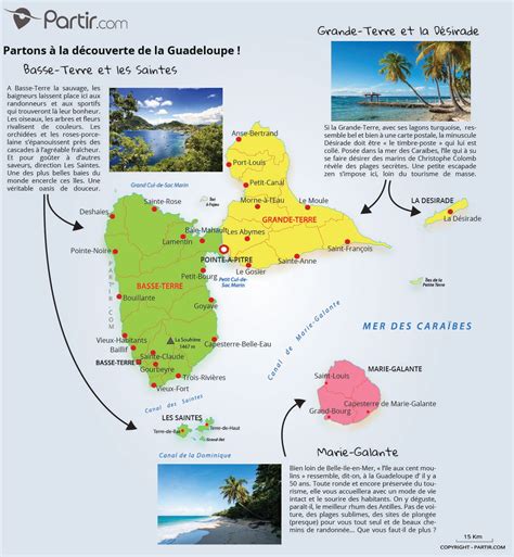 Cartes Touristiques Et Plans Guadeloupe Régions Points Dintérêts Et