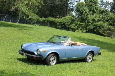 1980 Fiat Spider 2000 Convertible W Both Soft And Hard Top ~ Italian