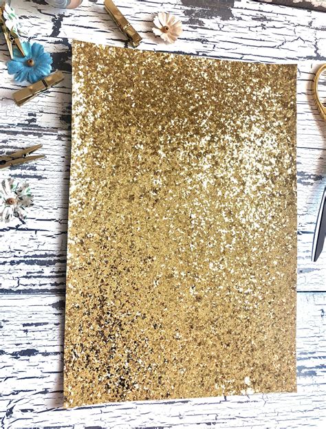 Gold Bar Glitter Sheet Gold Glitter Fabric For Bow And Etsy