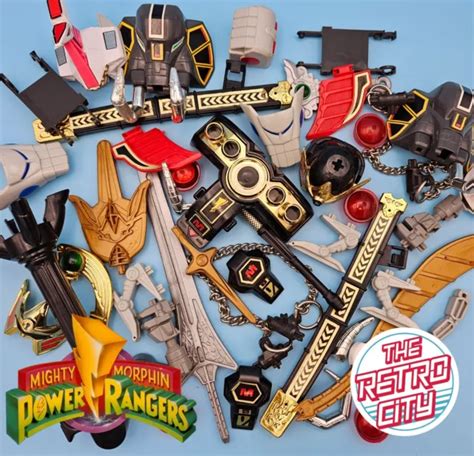 Vtg Mmpr Mighty Morphin Power Rangers Megazords Accessories Spare