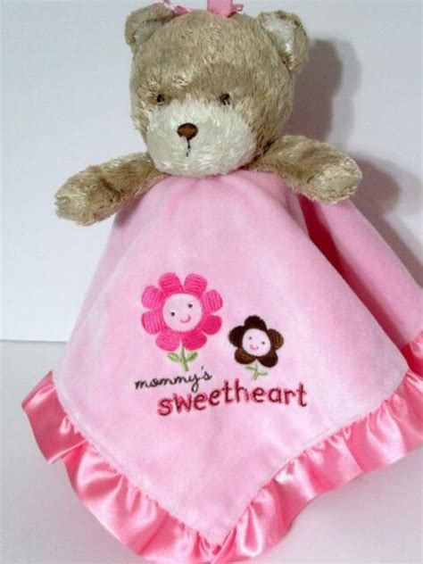 Carters Child Of Mine Bear Mommys Sweetheart Pink Satin Security