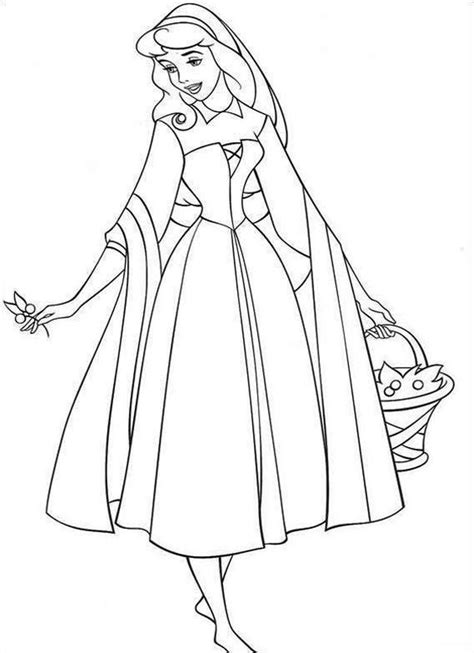 Simple sleeping beauty coloring page for children. Free Printable Sleeping Beauty Coloring Pages For Kids