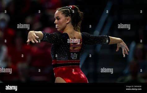 Utah Gymnast Maile O Keefe Performs Her Floor Routine During An Ncaa Gymnastics Meet On Friday