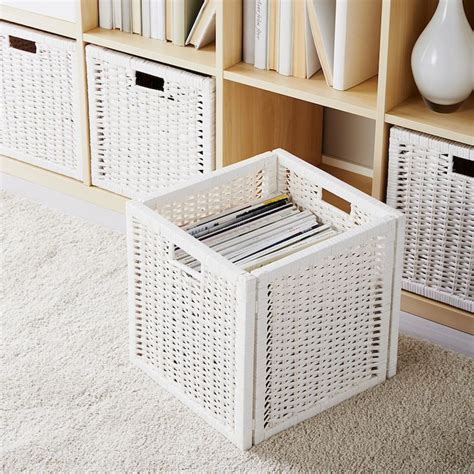 BranÄs Basket White 12 ½x13 ½x12 ½ Ikea Cajas De Almacenamiento