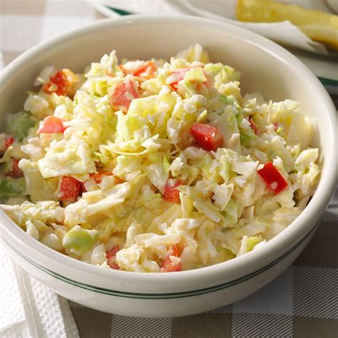 Mom S Chopped Coleslaw Recipe How To Make It Taste Of Home