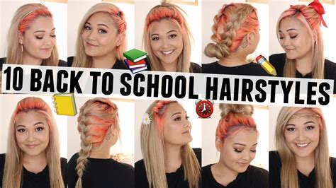 10 Easy And Heatless Hairstyles For Back To School Under 5 Minutes