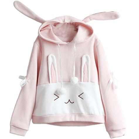 New Cute Rabbit Hoodie From Harajuku Fashion Fashion Harajuku