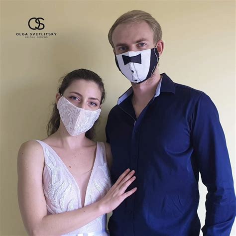 Bride Groom Mask Set Couples Face Mask Tuxedo Lace Masks Etsy Lace