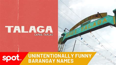 unintentionally funny barangay names in the philippines video dailymotion