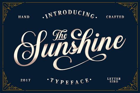 Sunshine Elegant Calligraphy Script Font Mockup Free Downloads