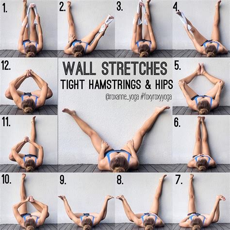 Wall Stretches For Tight Hamstrings And Hips Exercise Easy Yoga