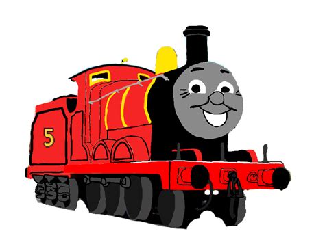 James The Red Engine Cartoon Style By Gwr15 On Deviantart