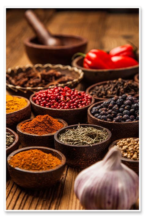Colorful Spices In Bowls Print By Editors Choice Posterlounge