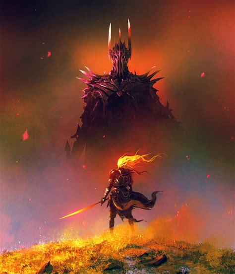 Sauron And Galadriel Tolkien S Legendarium And More Drawn By Kalmahul Danbooru