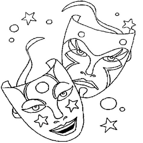 Coloriage Masque De Carnaval En Ligne Gratuit À Imprimer avec Masque