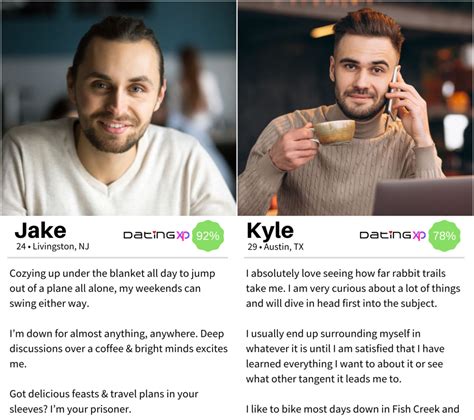 over 50 dating profile examples