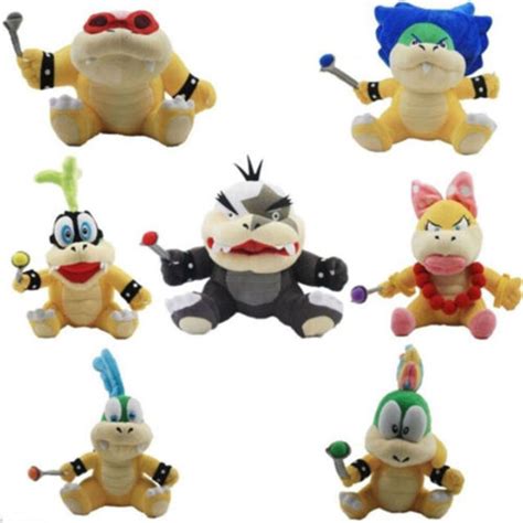 Iggy Morton Wendy Lemmy Roy Ludwig Larry Super Mario Bros Koopalings Plush Toy Ebay