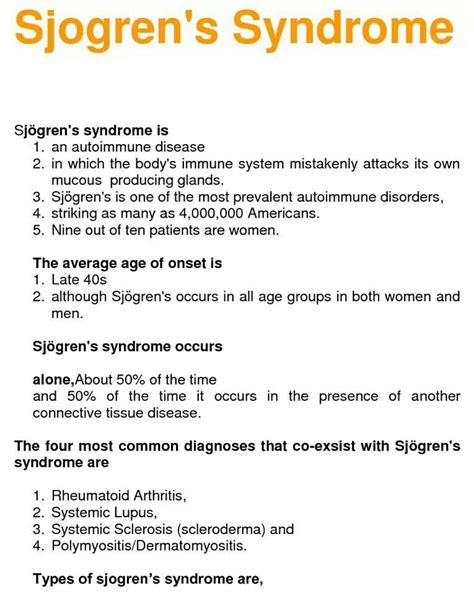 Sjogrens Syndrome Sjogrens Syndrome Sjogrens Autoimmune Disease