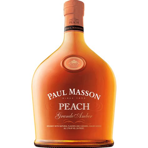 Paul Masson Peach Brandy 750ml Bottle 54 Proof Liquor Needler S
