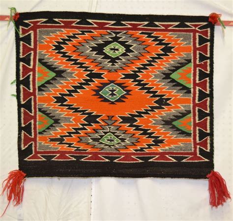 Navajo Sunday Saddle Blanket R G Munn Auction Llc