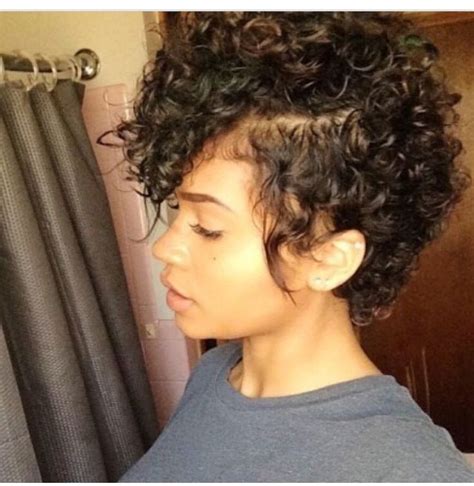 You can obtain a range of appearances by adding a hard component, trendy hair layouts, or two distinct lengths such as the hi lo fade haircut. Short Curly Haircuts for Black Women | Hair styles ...