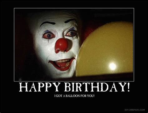 Scary Clown Birthday Meme Birthdaybuzz