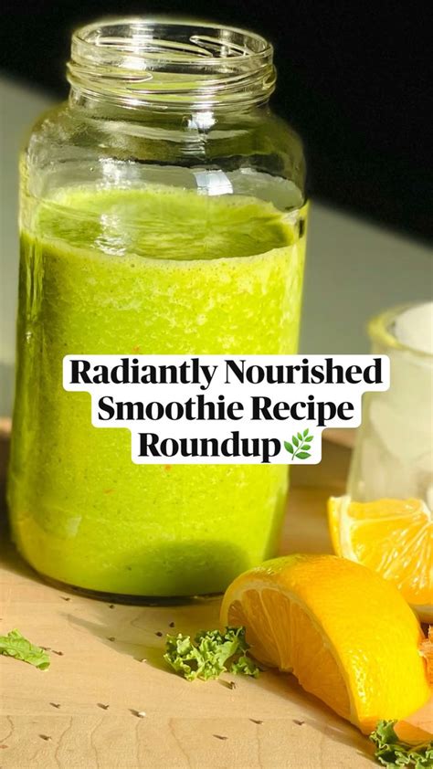 Radiantly Nourished Smoothie Recipe Roundup🌿 An Immersive Guide By