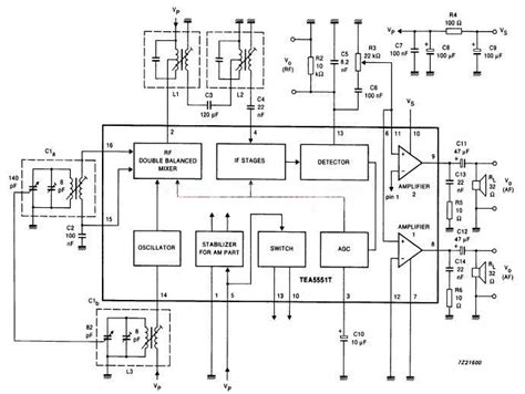 Am Radio Receiver Using By Tea5551t Circuit Diagram
