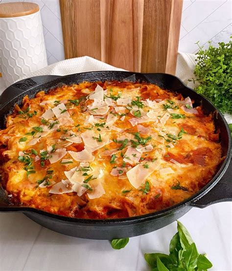 Easy Stove Top Skillet Lasagna Norines Nest