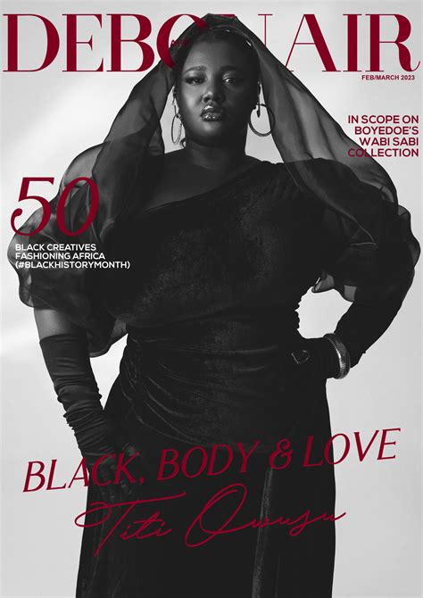 Titi Owusu Is The Curvy Cover Star For Debonair Afrik S February March