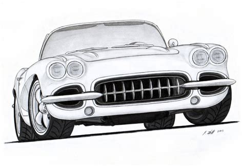 Adhesive roll molding tech tip: 1962 Chevy Corvette Roadster Pro Touring Drawing by ...